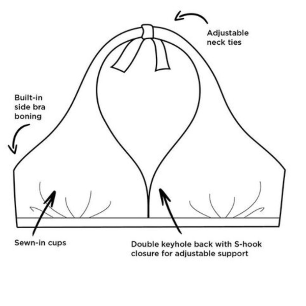 NWT Swimsuits for All Halter Top Bikini - Picture 3 of 11